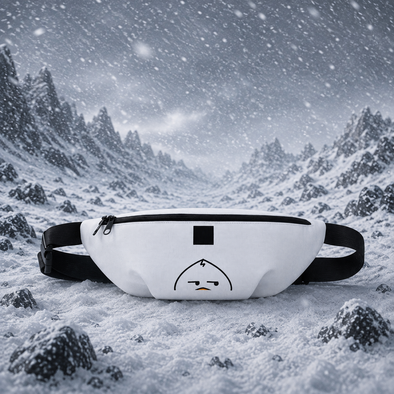 One Pixel - Blinding Blizzardry | Waddleton the Peeking Duck™ Fanny Pack 1.4L
