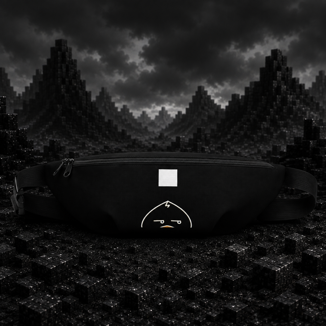 One Pixel - Obsidian Obsession | Waddleton the Peeking Duck™ Fanny Pack 1.4L