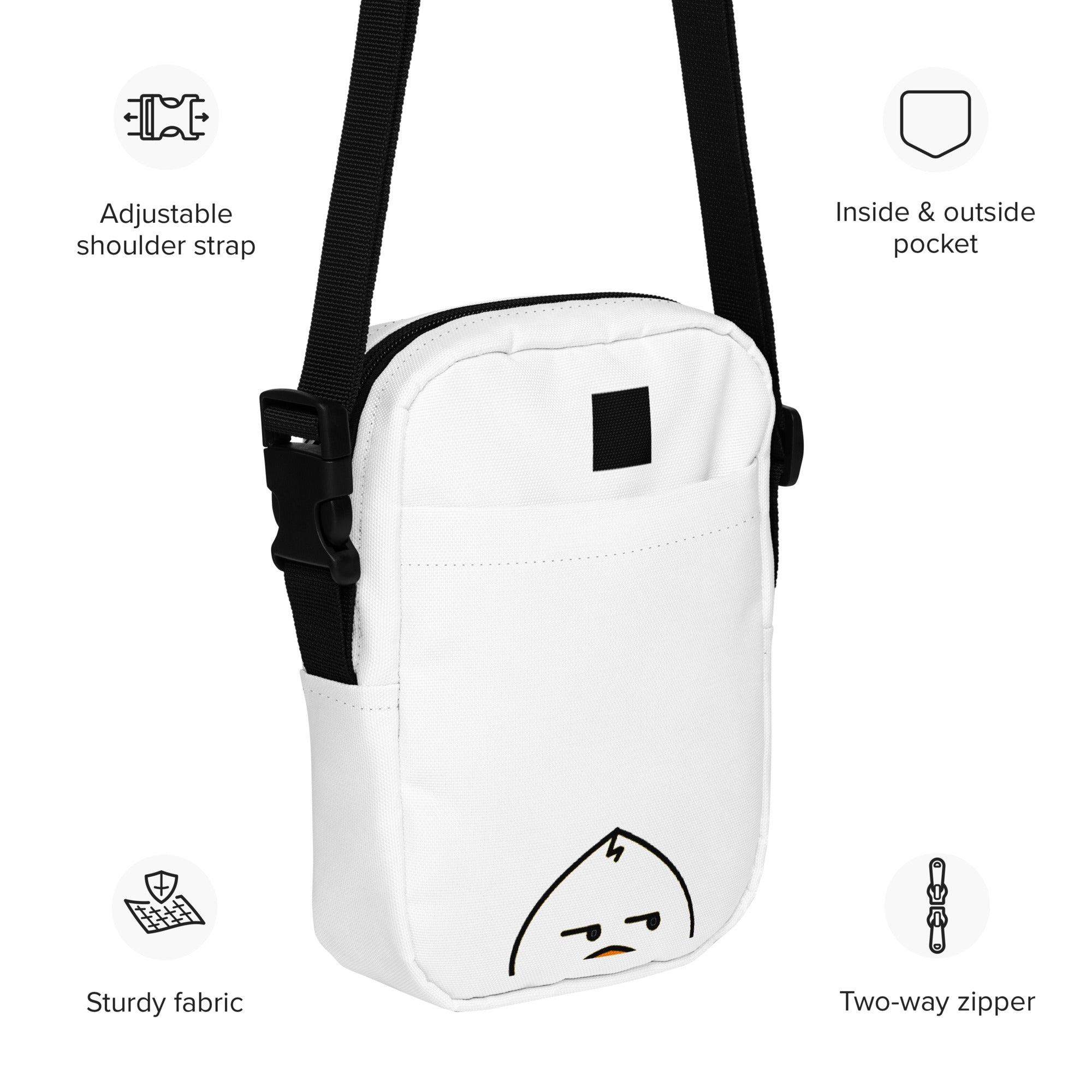 One Pixel - Blinding Blizzardry | Waddleton the Peeking Duck™ Crossbody Sling Bag 1.4L