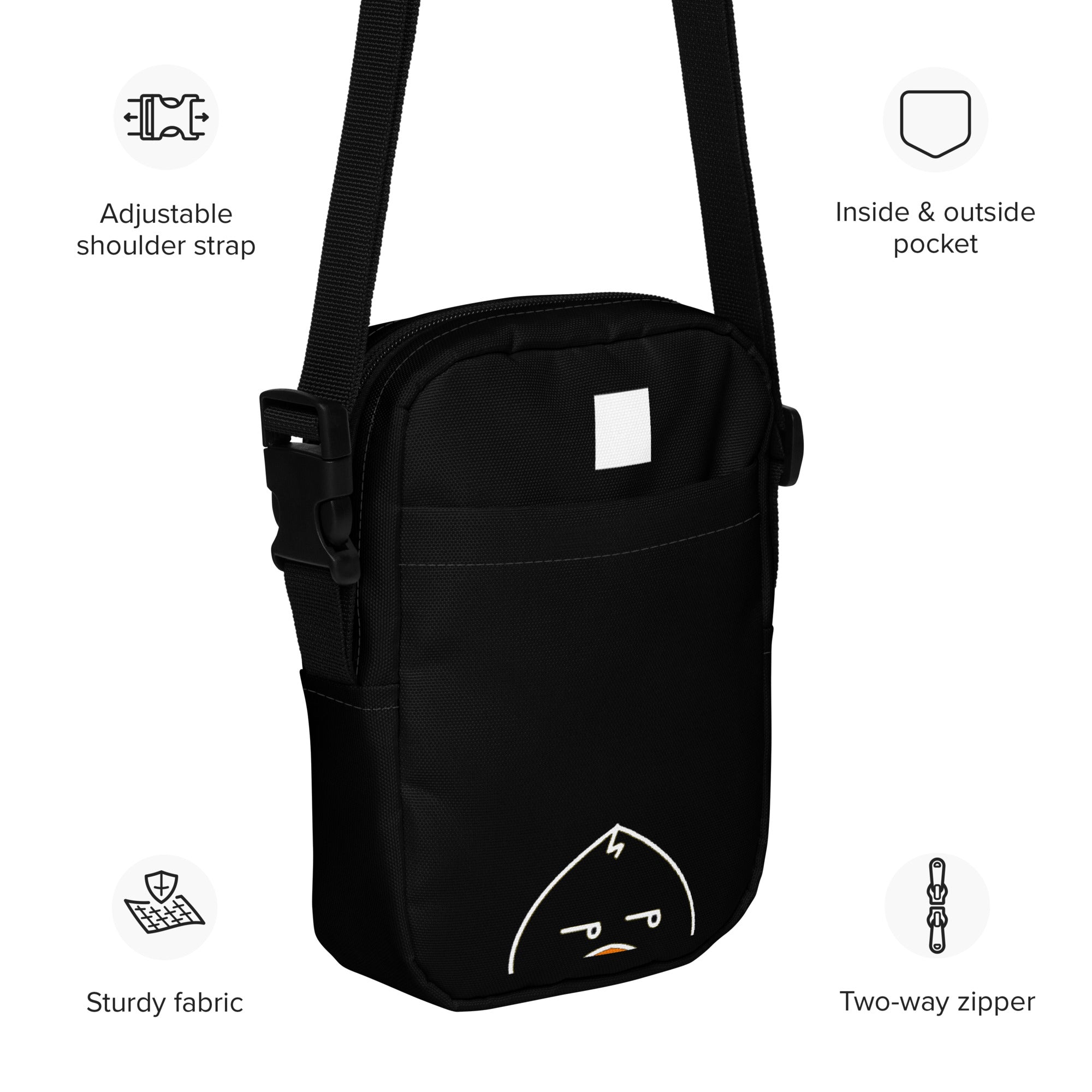One Pixel - Obsidian Obsession | Waddleton the Peeking Duck™ Crossbody Sling Bag 1.4L