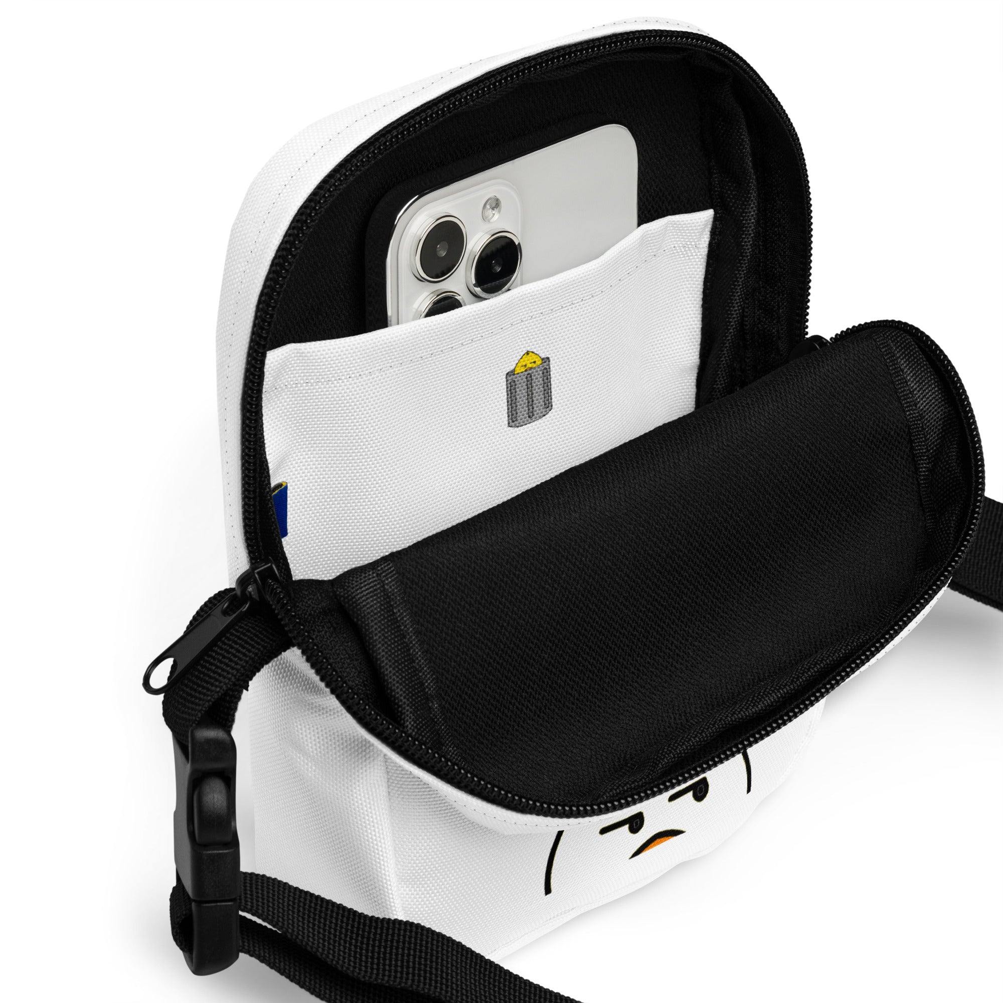One Pixel - Blinding Blizzardry | Waddleton the Peeking Duck™ Crossbody Sling Bag 1.4L