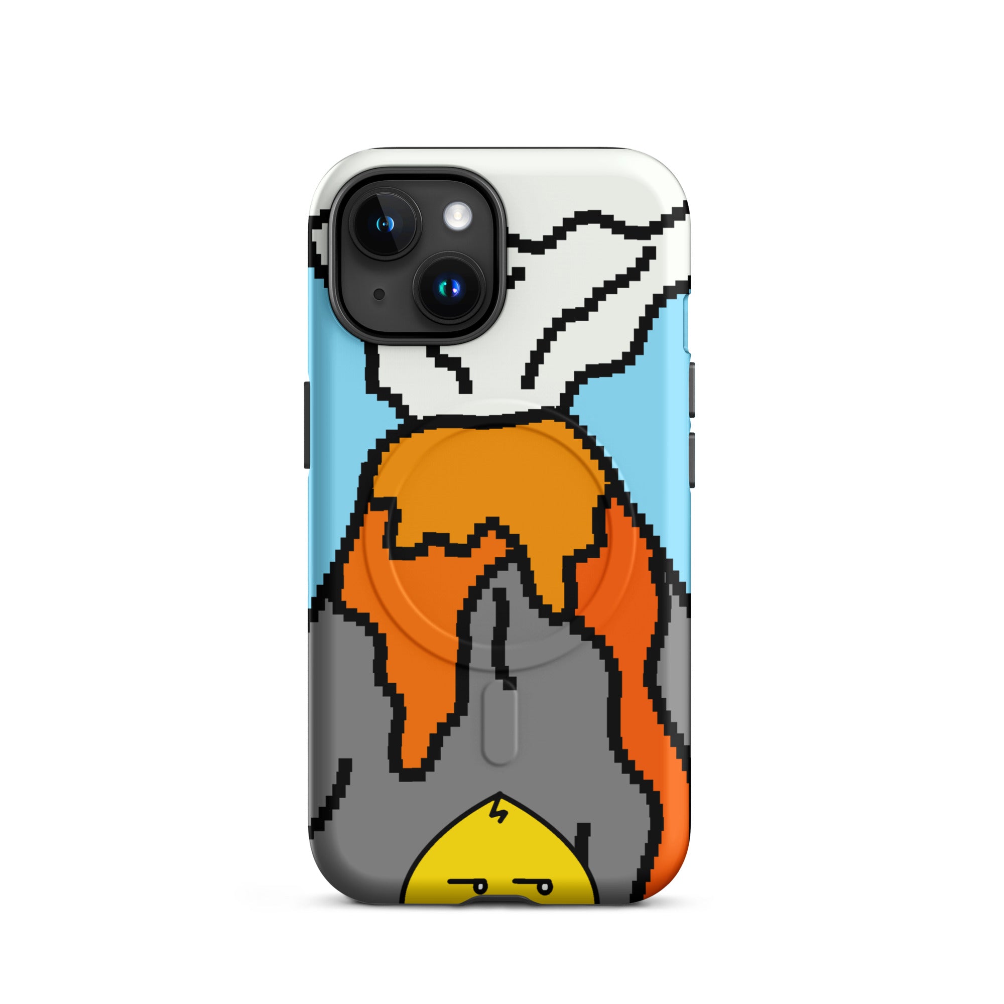 Full Pixel - Manic Volcanic | Waddleton the Peeking Duck™ MagSafe® tough case for iPhone®