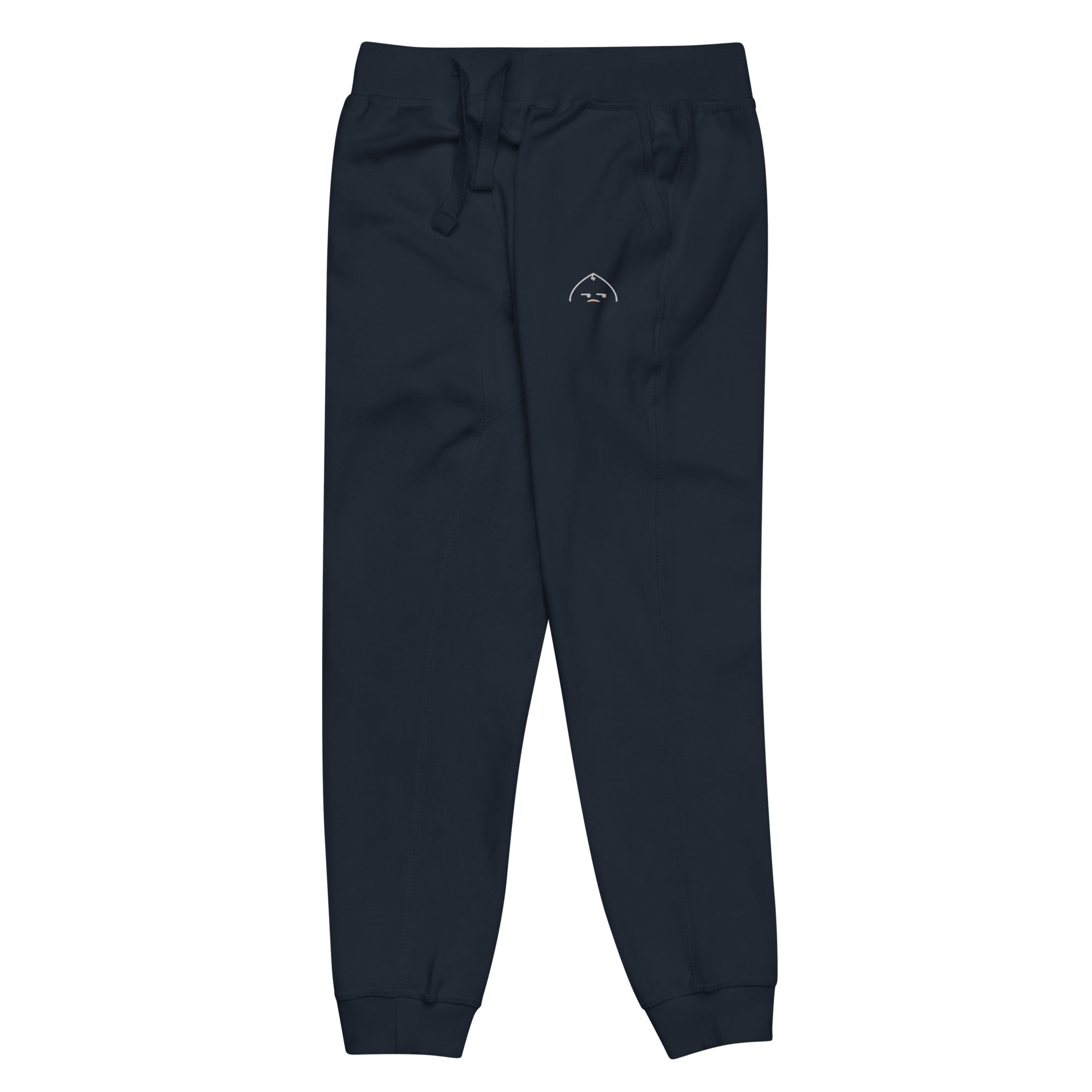 unisex-fleece-sweatpants-navy-blazer-front-left